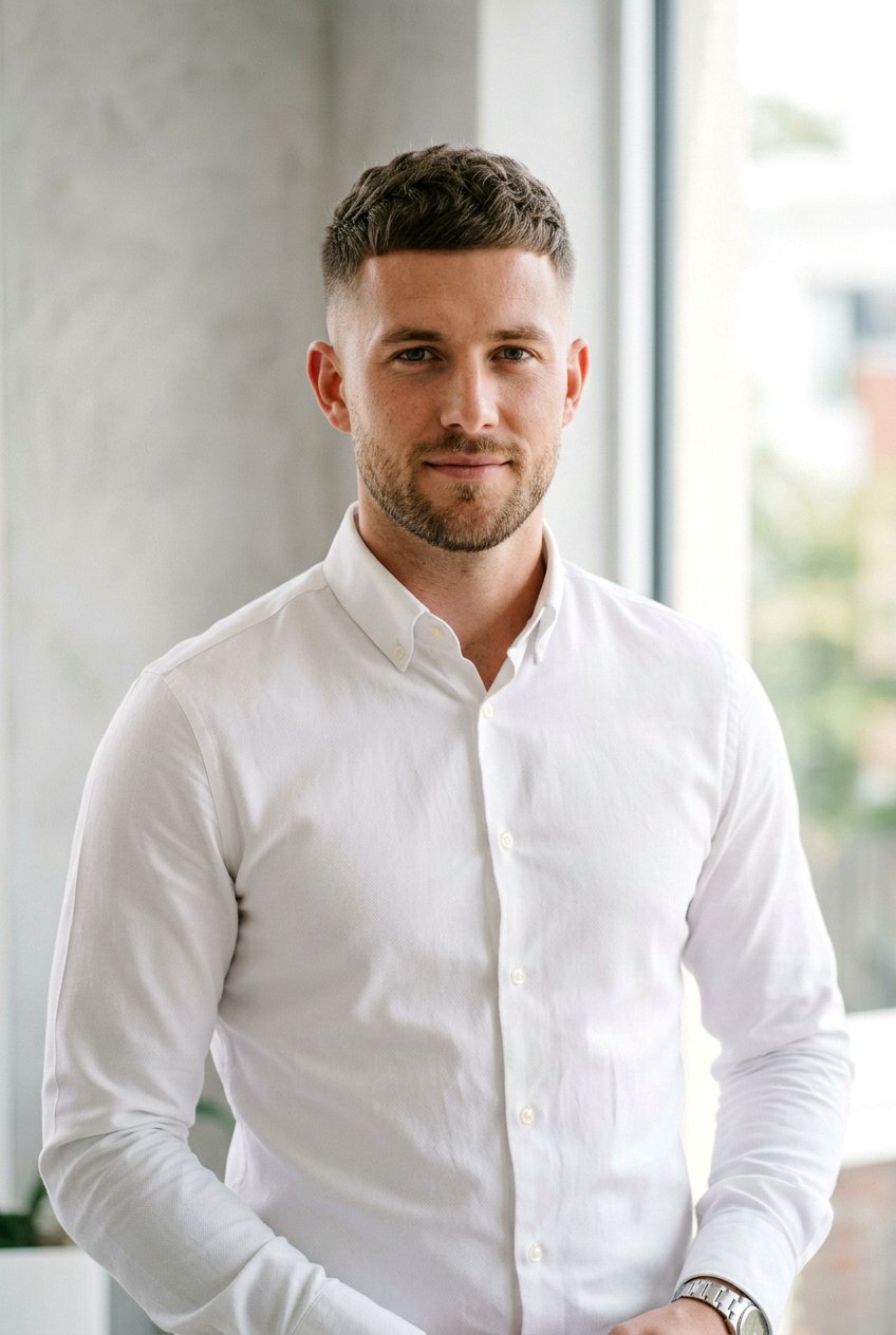 Minimalist Textured Crop - 20 men textured crop for office look - 20 men textured crop for office look