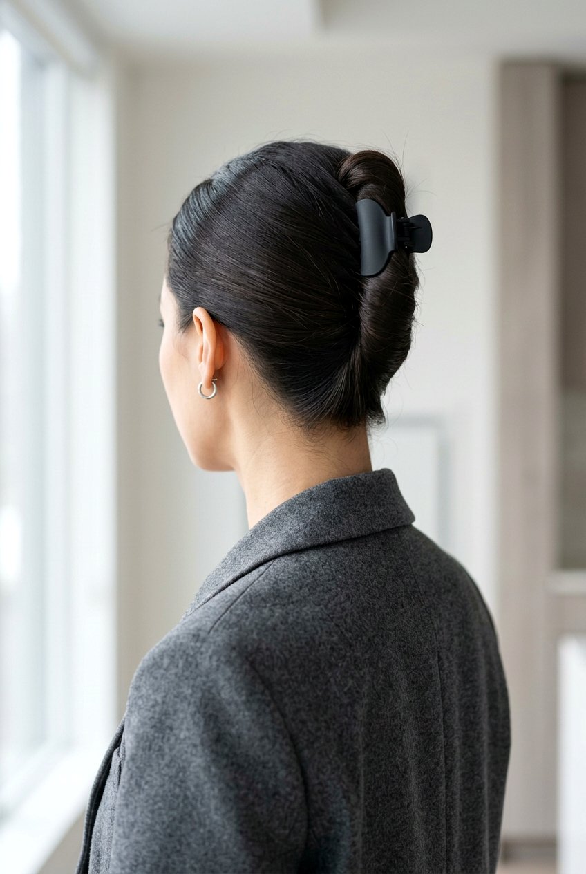 Minimalist claw clip french twist - 20 claw clip french twist hairstyle - 20 claw clip french twist hairstyle