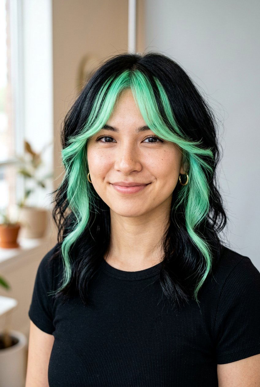 Mint Green Black Hair - 20 mint green hair color - 20 mint green hair color