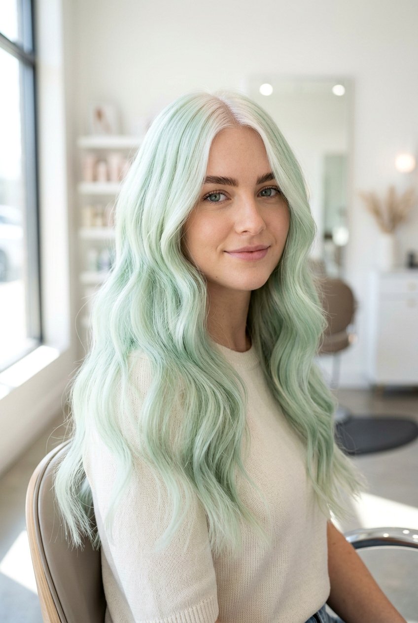 Mint Green Blonde Hair - 20 mint green hair color - 20 mint green hair color