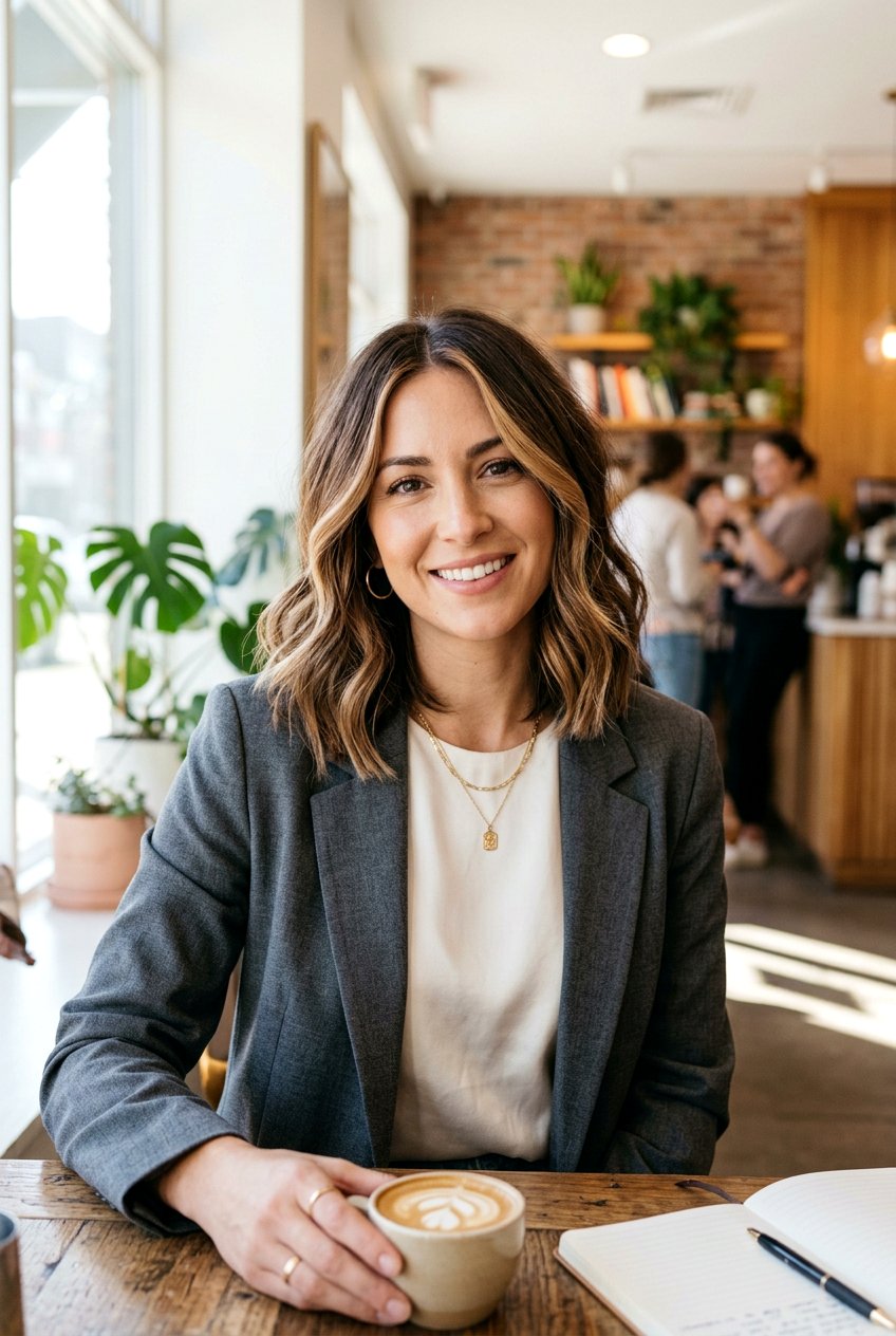 Mocha Balayage Lob Haircut - 20 mocha balayage on dark hair - 20 mocha balayage on dark hair