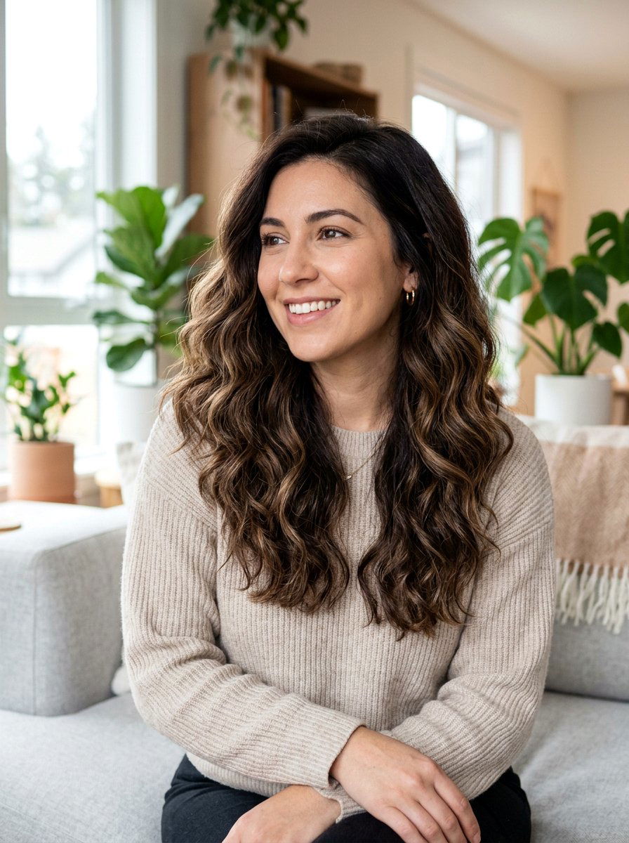 Mocha Balayage On Thick Hair - 20 easy maintenance balayage for busy women - 20 easy maintenance balayage for busy women