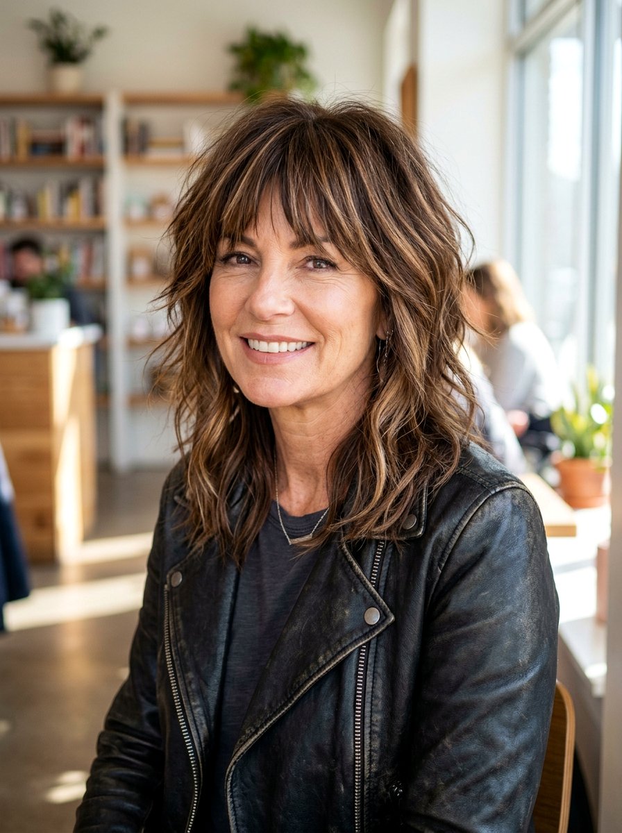 Mocha Balayage Shag Cut - 20 soft mocha balayage for mature women - 20 soft mocha balayage for mature women