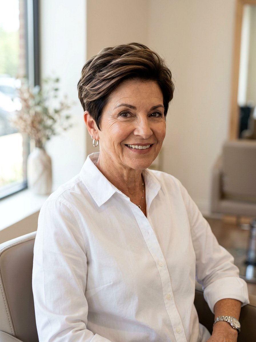 Mocha Balayage Tapered Cut - 20 soft mocha balayage for mature women - 20 soft mocha balayage for mature women