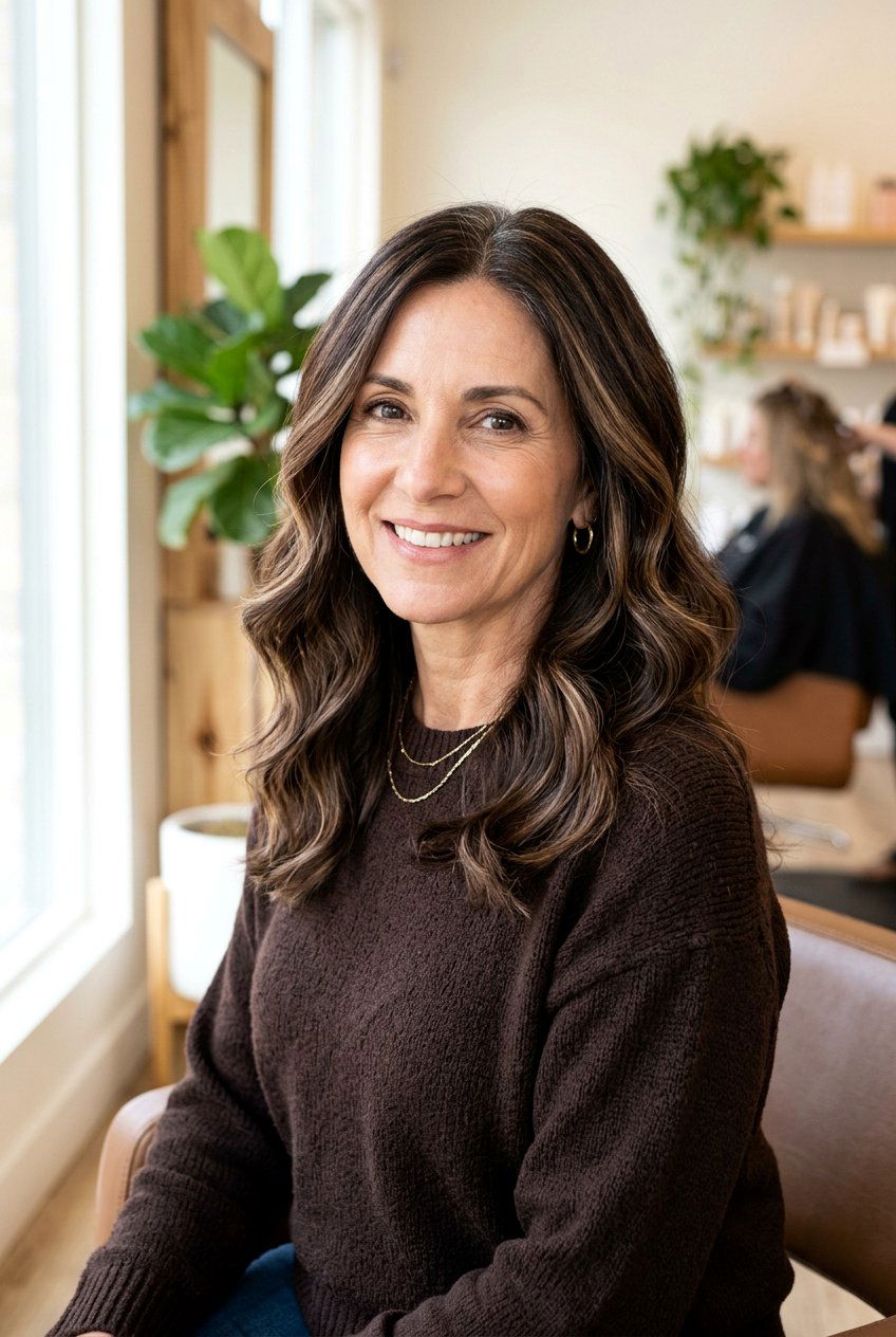 Mocha Balayage - 20 brunette balayage for women over 50 - 20 brunette balayage for women over 50