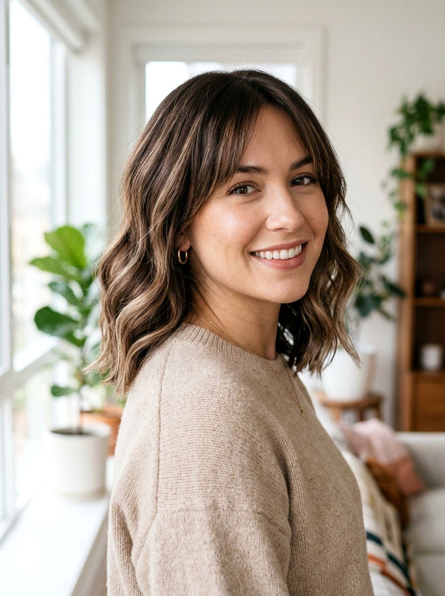 Mocha Brown Shoulder Length Hair - 20 shoulder length hair color ideas - 20 shoulder length hair color ideas