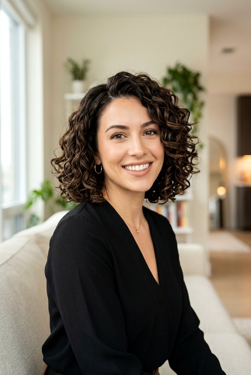 Mocha Brunette Balayage Curly Bob - 20 brunette balayage for curly bob - 20 brunette balayage for curly bob