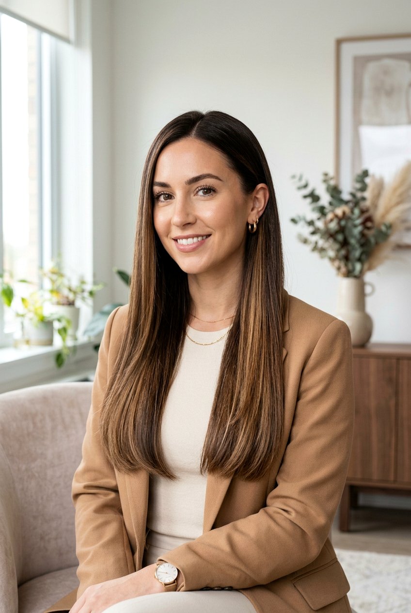 Mocha Brunette Balayage On Sleek Hair - 20 low maintenance brunette balayage - 20 low maintenance brunette balayage