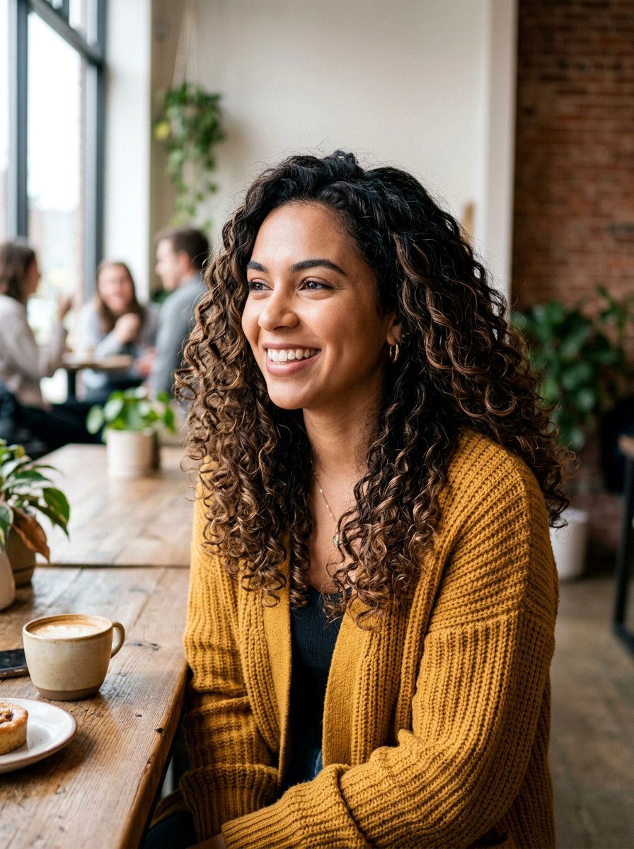 Mocha Brunette Balayage On Textured Hair - 20 classy brunette balayage ideas - 20 classy brunette balayage ideas