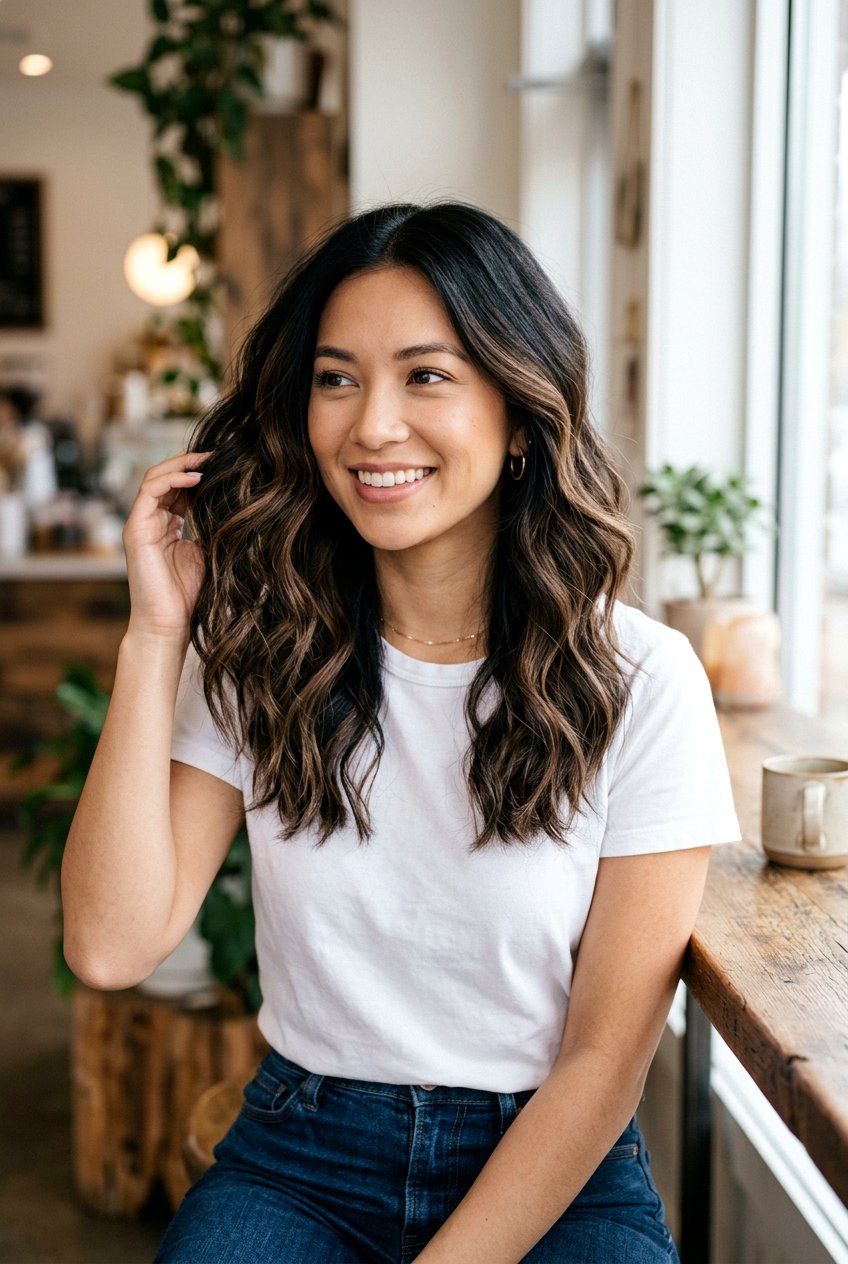 Mocha Brunette Dimension On Black Hair - 20 dimensional black hair color - 20 dimensional black hair color