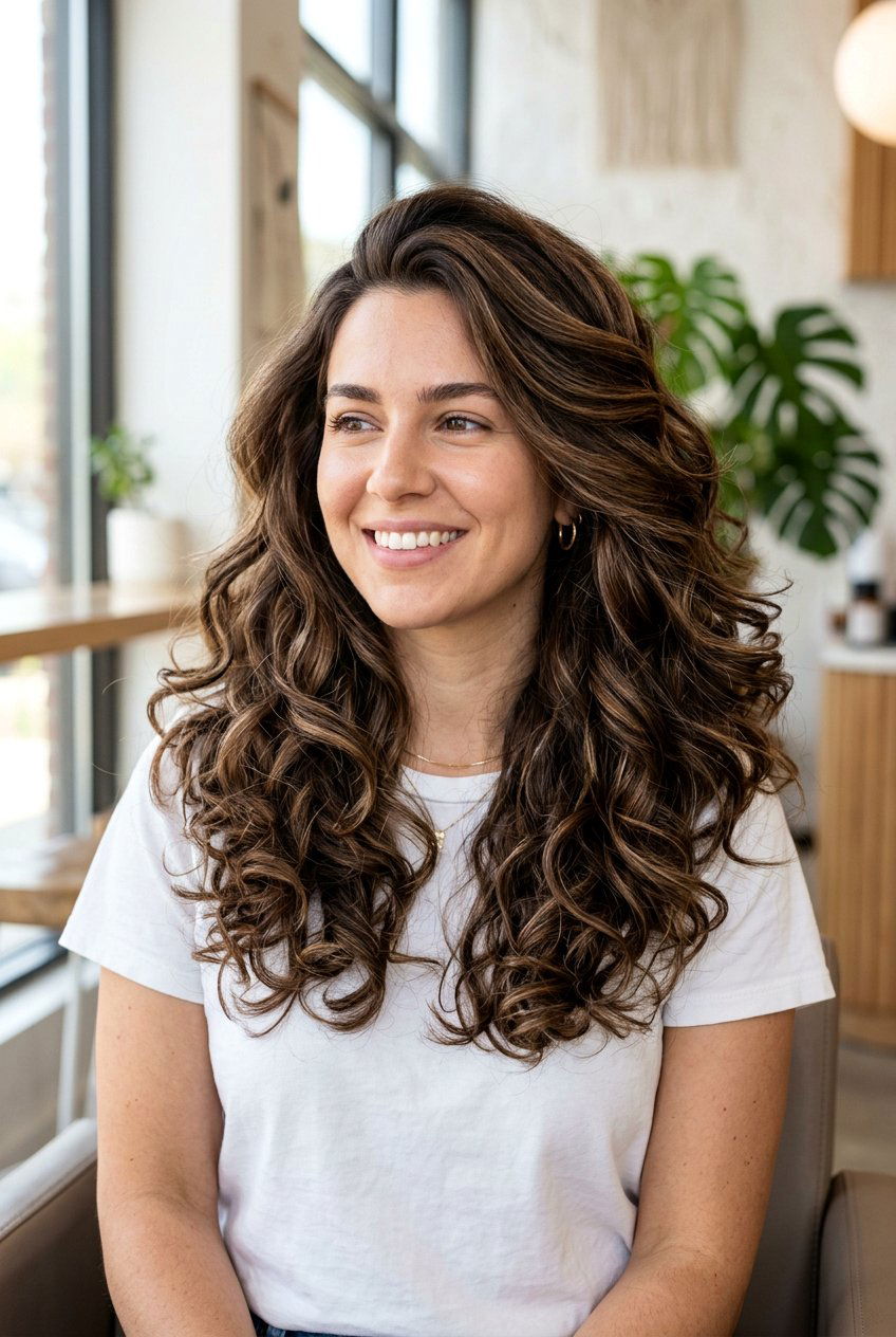 Mocha Brunette With Multi Tonal Dimension - 20 dimensional dark brunette hair color - 20 dimensional dark brunette hair color