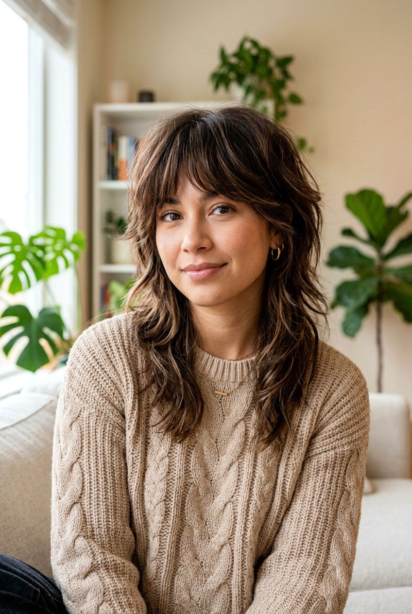 Mocha Brunette Wolf Cut - 20 brunette wolf cut color ideas - 20 brunette wolf cut color ideas