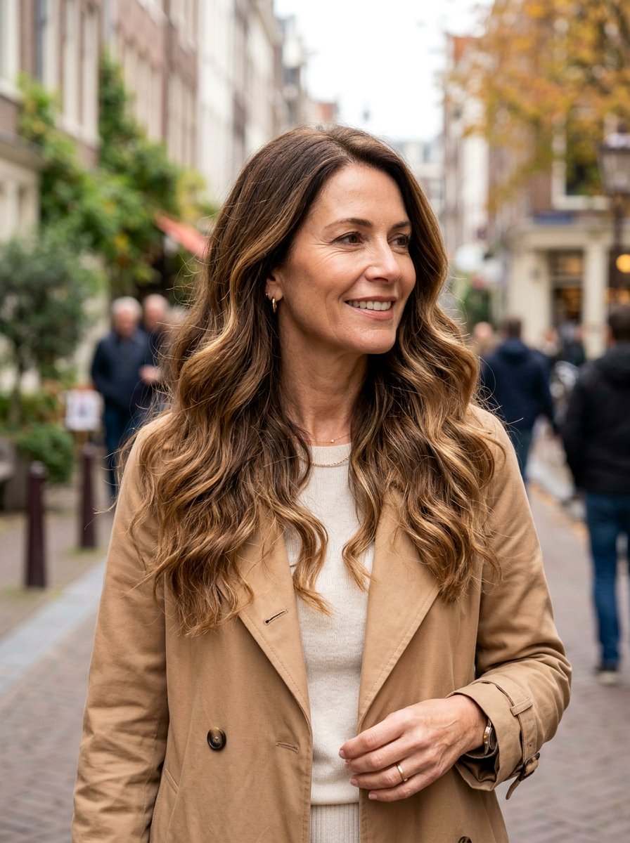 Mocha Caramel Balayage Long Layers - 20 soft mocha balayage for mature women - 20 soft mocha balayage for mature women