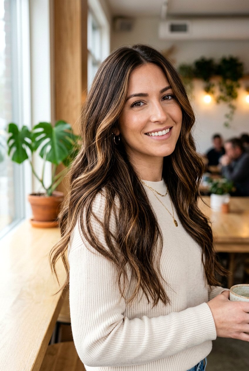 Mocha Caramel Balayage On Brunette Hair - 20 natural looking balayage for brunettes - 20 natural looking balayage for brunettes