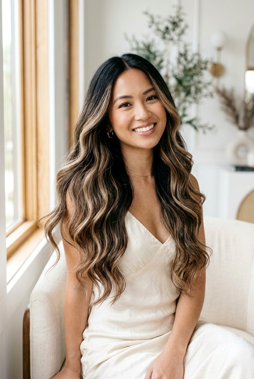 Mocha Latte Balayage - 20 dark roast balayage on black hair - 20 dark roast balayage on black hair