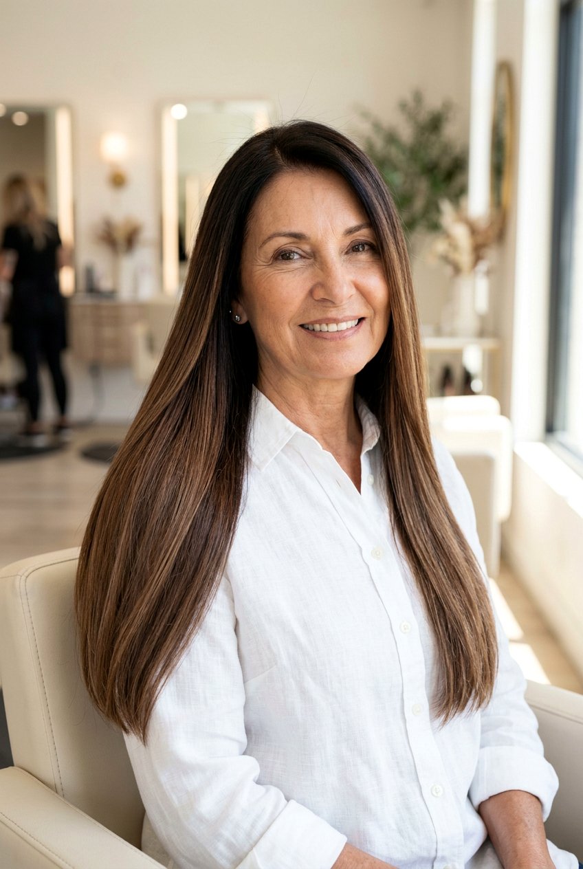 Mocha Melt Balayage - 20 soft brunette balayage for older women - 20 soft brunette balayage for older women