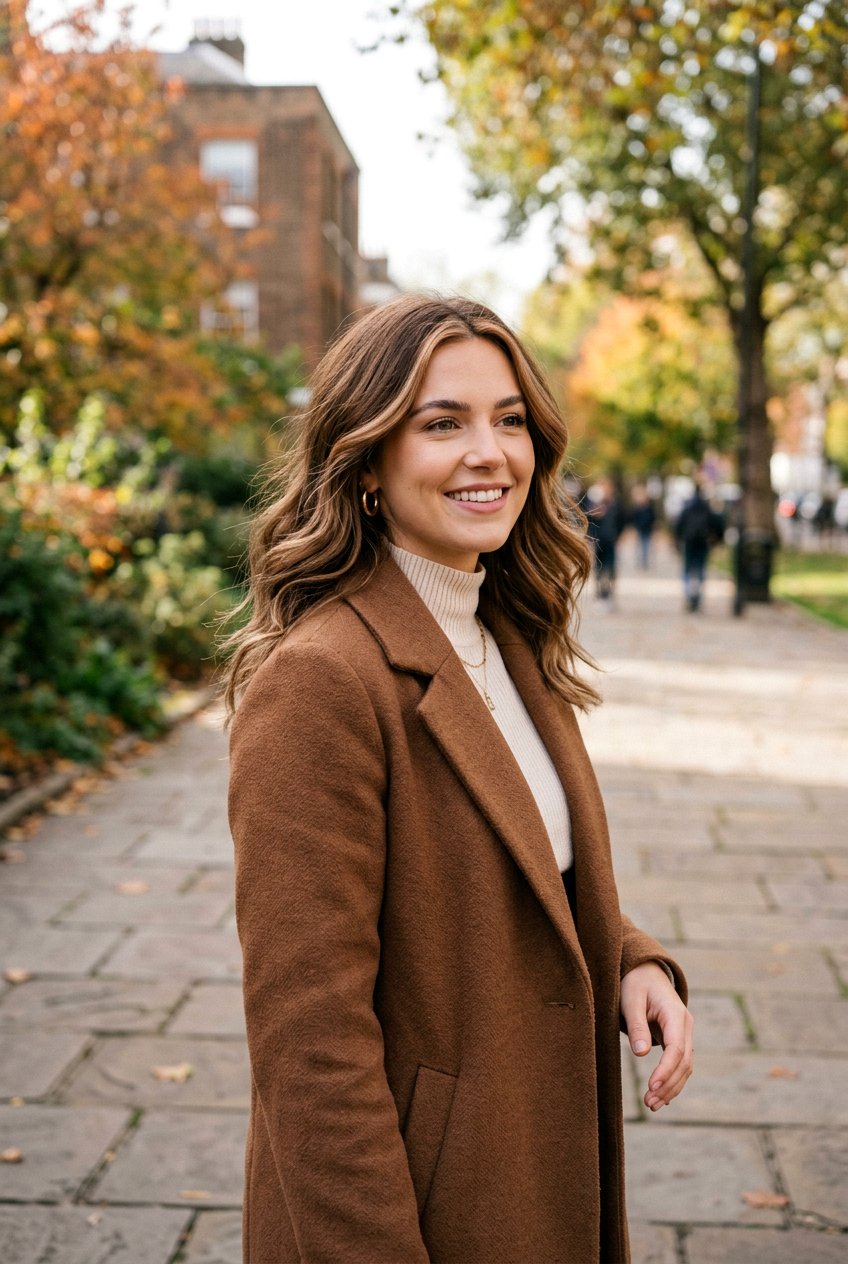 Mocha Money Piece Light Brown Shoulder Length Hair - 20 brunette money piece for shoulder length hair