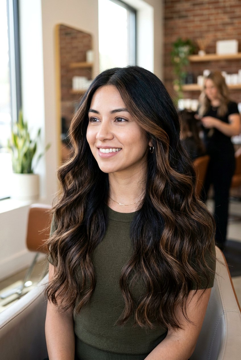 Mocha Mousse Balayage on Dark Hair - 20 mocha mousse hair color - 20 mocha mousse hair color