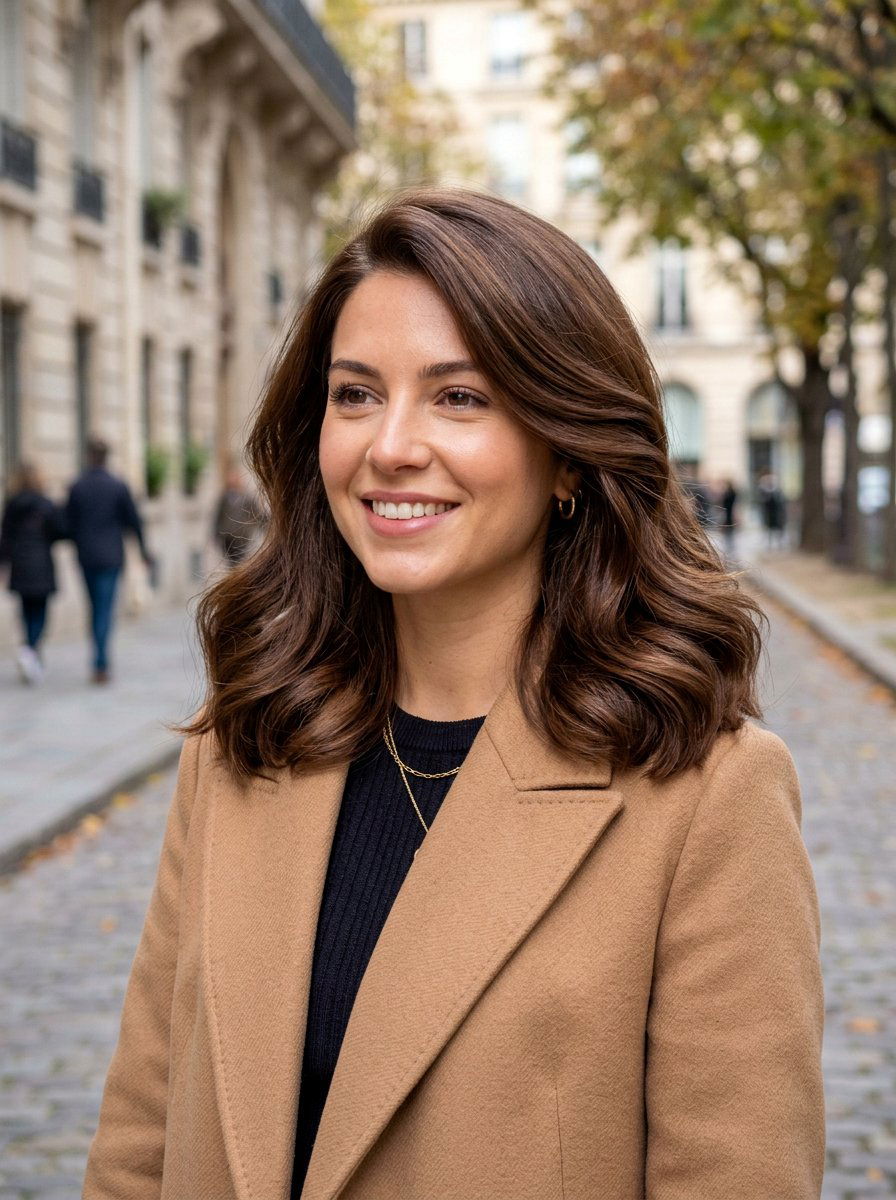 Mocha Mousse Brown Hair Color - 20 photoshoot hair color ideas - 20 photoshoot hair color ideas