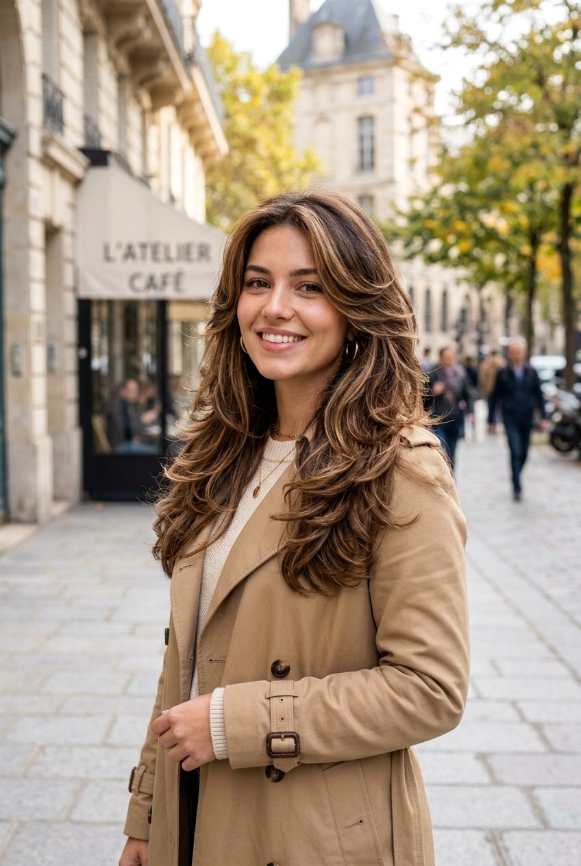 Mocha Mousse Butterfly Haircut - 20 hair color ideas for butterfly haircut - 20 hair color ideas for butterfly haircut