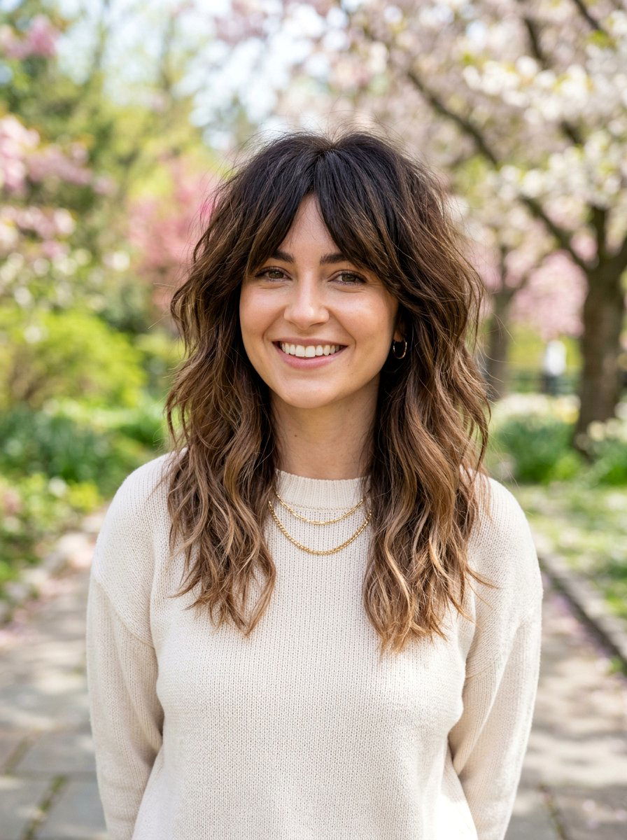 Mocha Ombre Shag Hair - 20 shag hair color ideas for brunettes - 20 shag hair color ideas for brunettes