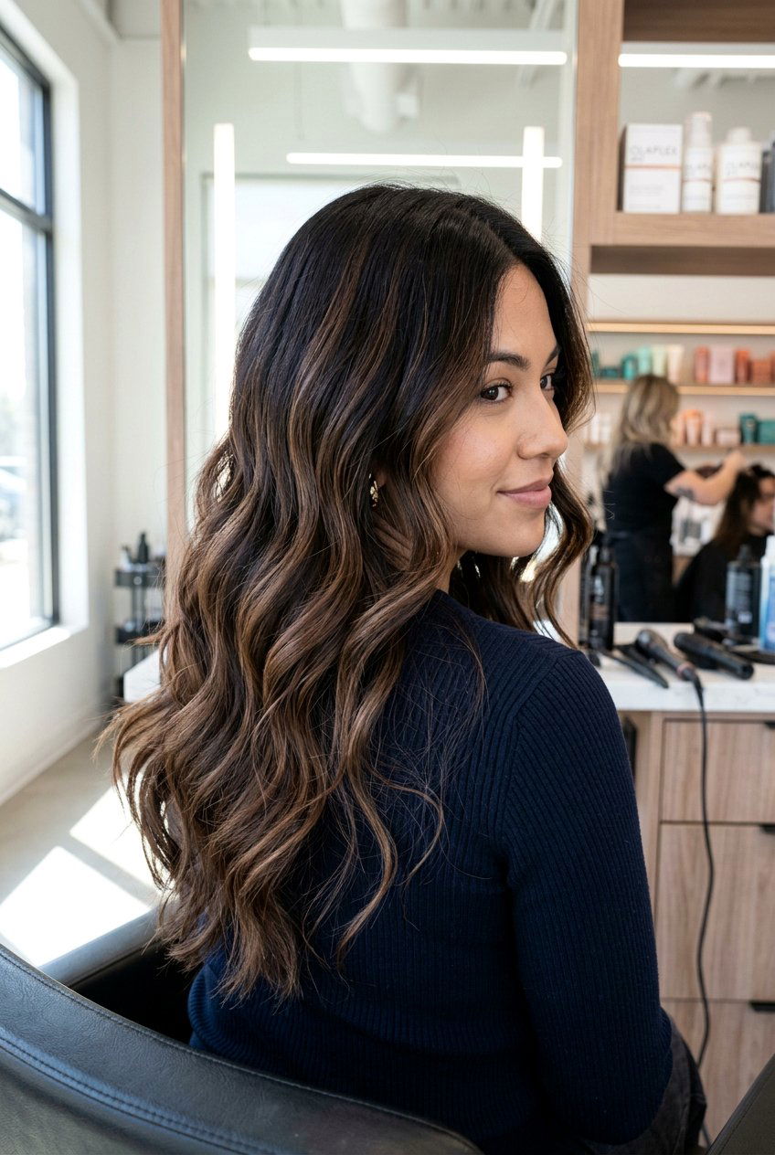 Mocha balayage black hair - 20 balayage for black hair - 20 balayage for black hair