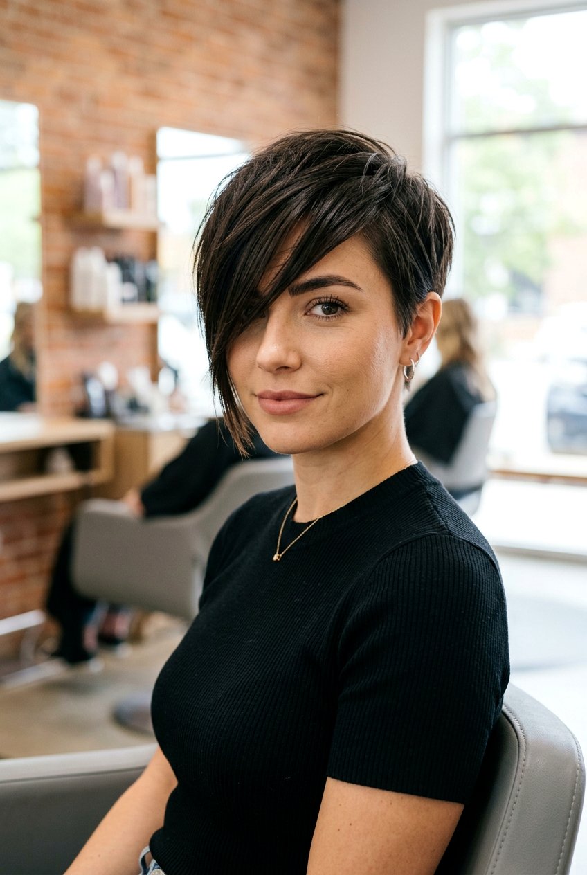 Mod Pixie Haircut With Asymmetrical Front - 20 mod pixie haircut - 20 mod pixie haircut