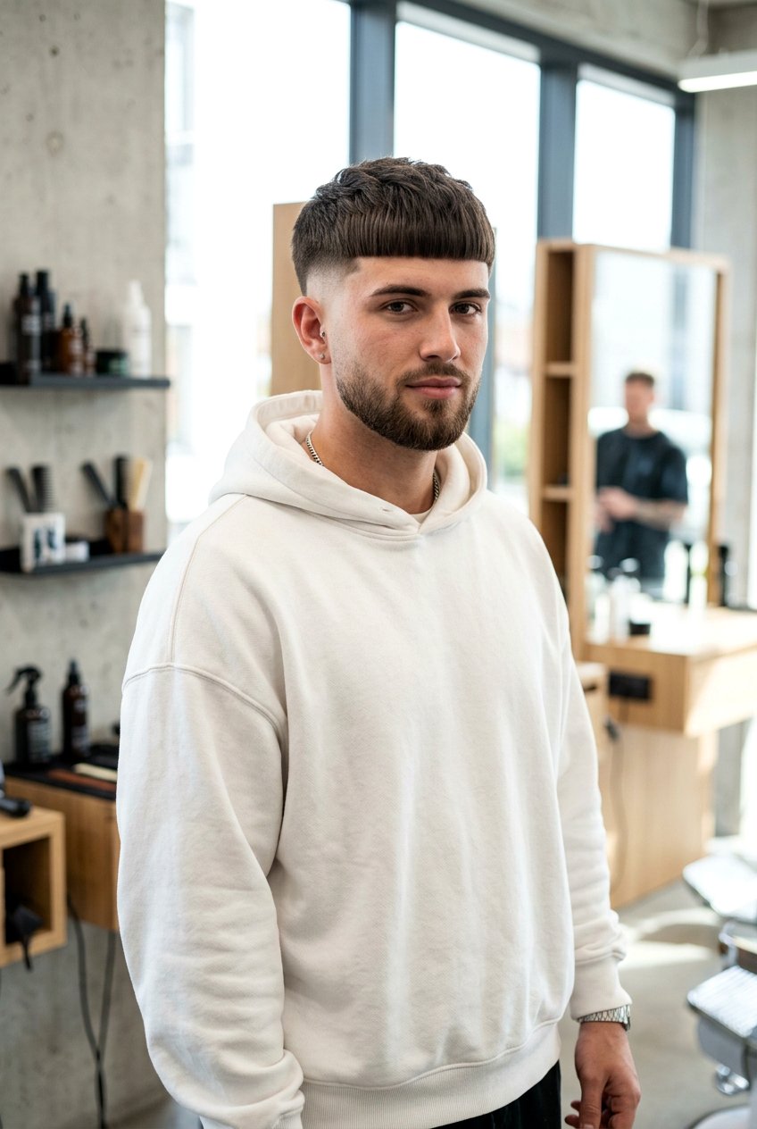 Modern Bowl Cut Fade - 20 long top short sides haircut men - 20 long top short sides haircut men