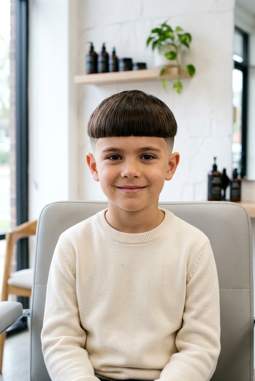 Modern Bowl Cut - 20 boys haircut for thick straight hair - 20 boys haircut for thick straight hair