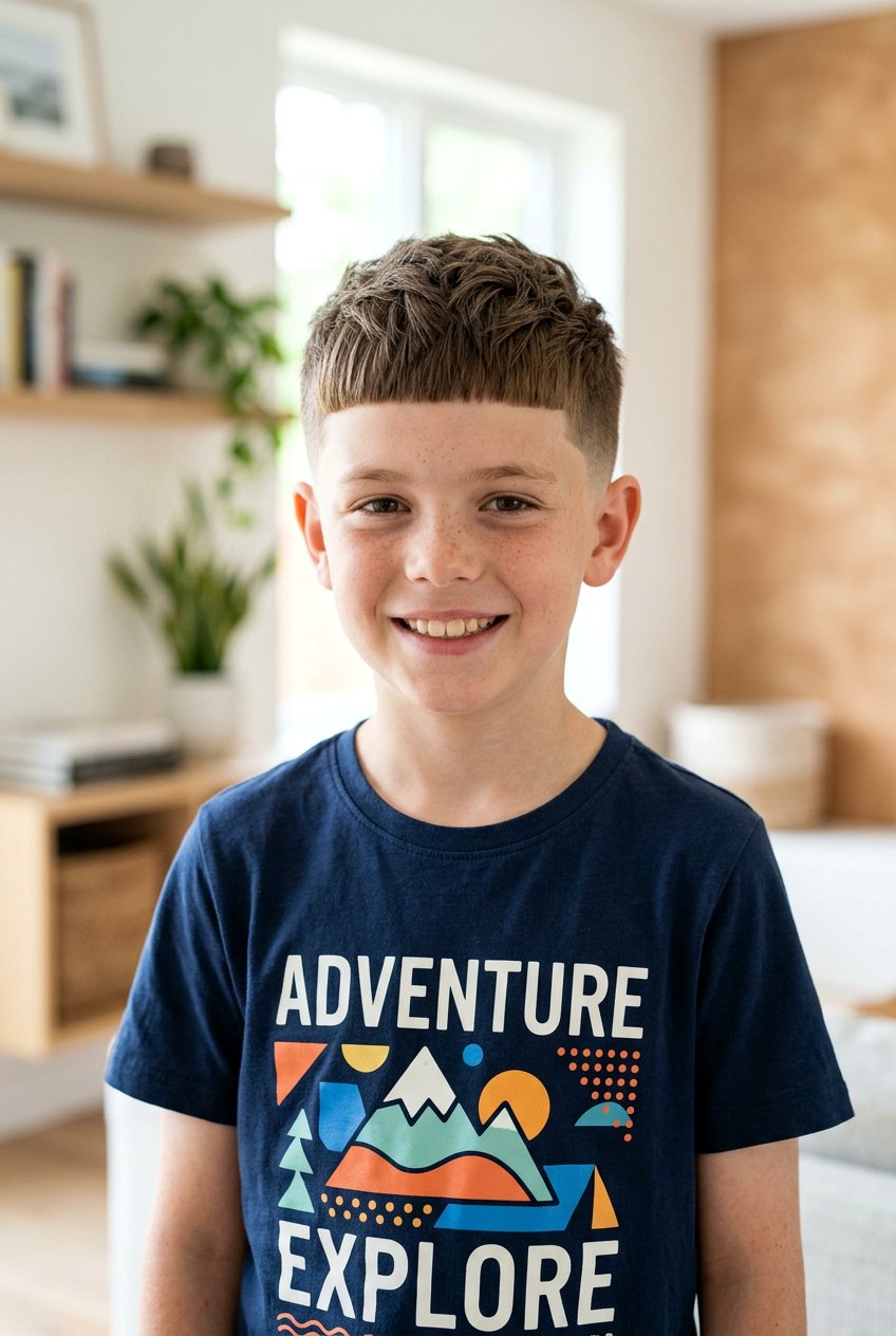 Modern Caesar Cut - 20 boys haircut for thin fine hair - 20 boys haircut for thin fine hair