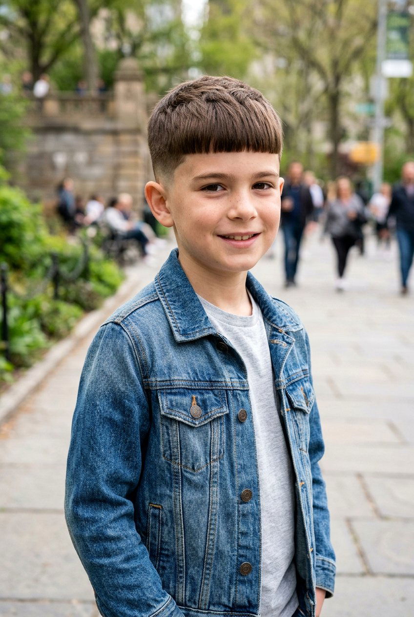 Modern Caesar Cut - 20 boys haircut for thick straight hair - 20 boys haircut for thick straight hair