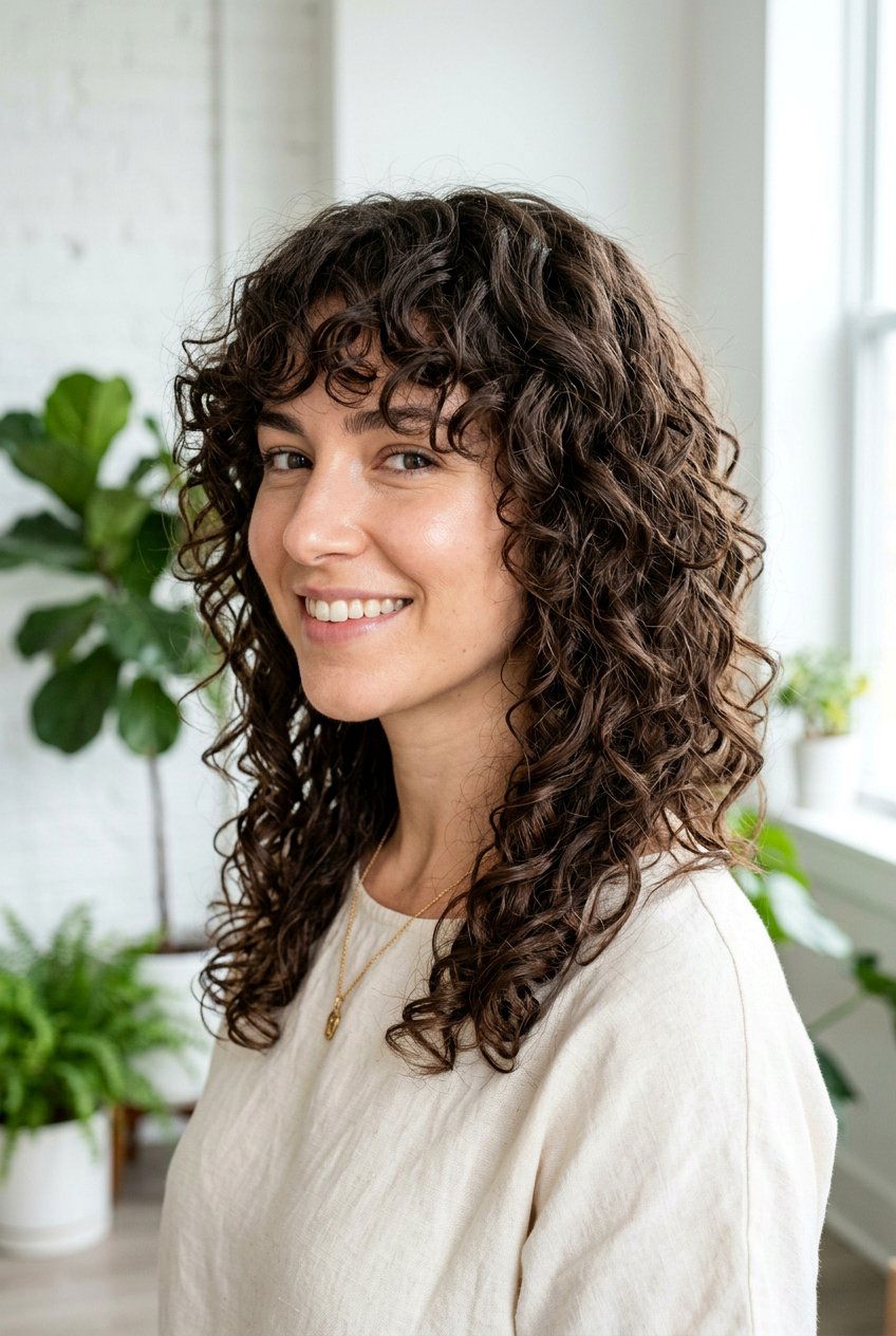 Modern Curly Shag - 20 curly shag haircut - 20 curly shag haircut