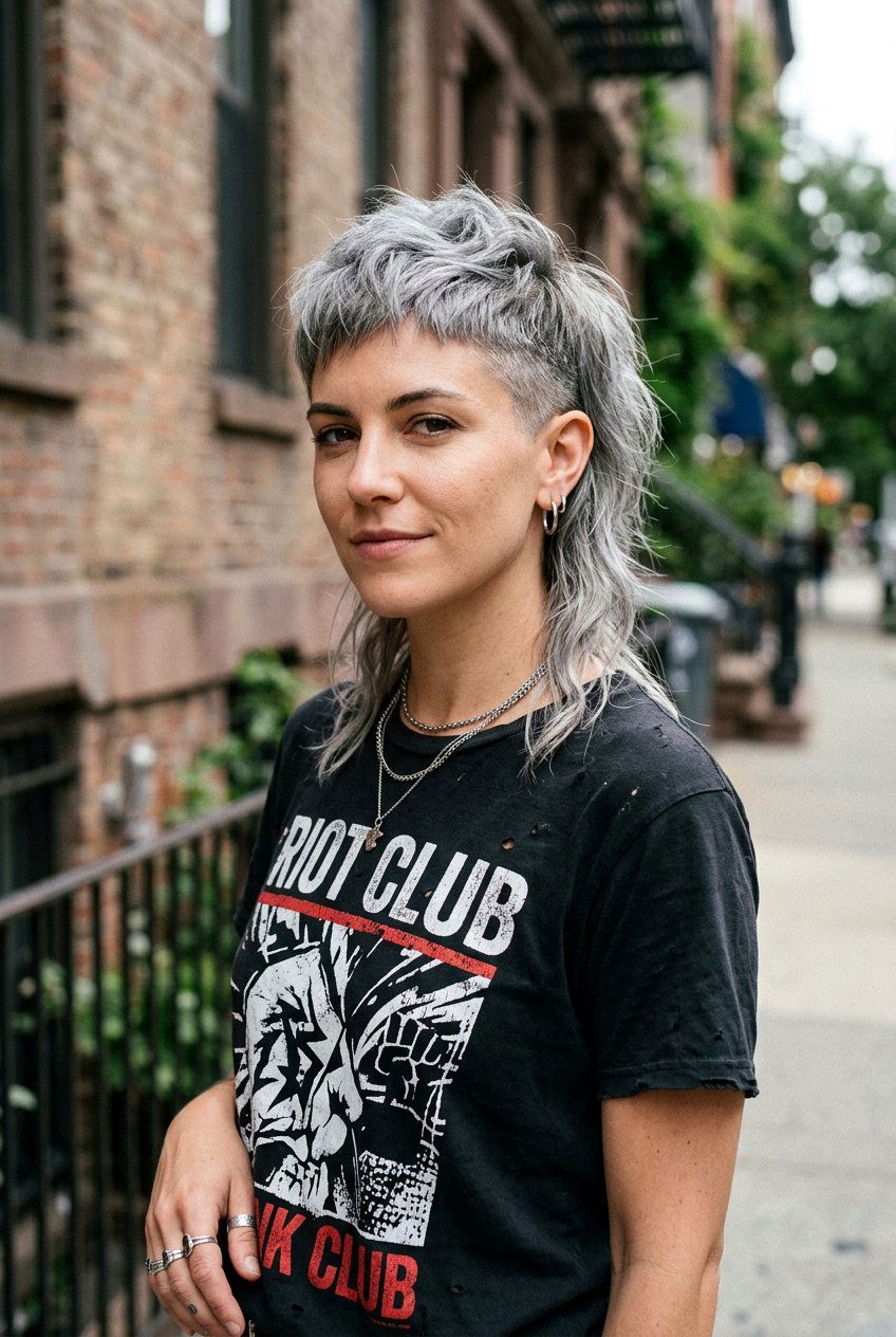 Modern Gray Mullet Shag - 20 gray shag haircut for women over 60 - 20 gray shag haircut for women over 60