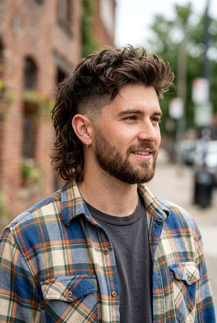 Modern Mullet - 20 mens haircut for fine straight hair - 20 men’s haircut for fine straight hair