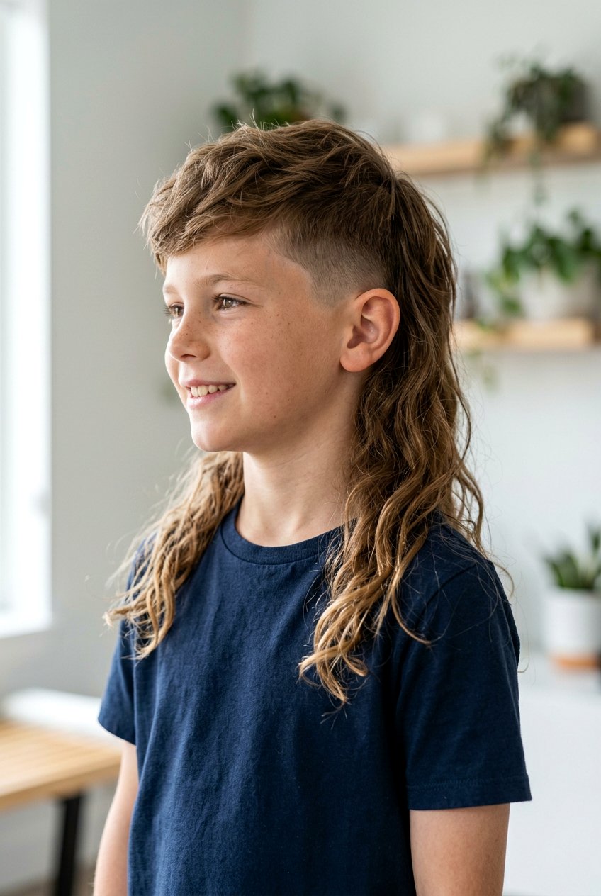 Modern Mullet - 20 hairstyles for boys - 20 hairstyles for boys