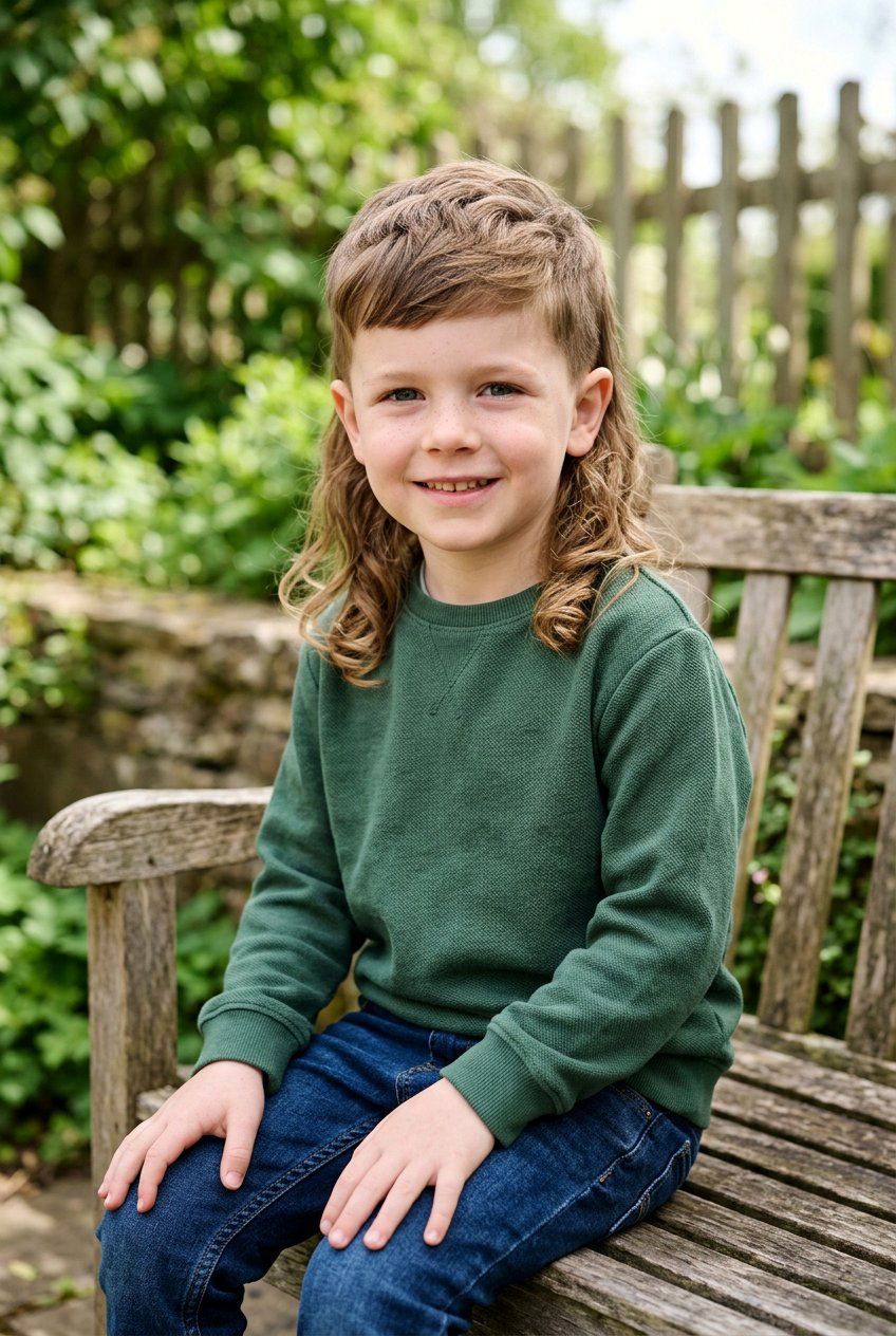 Modern Mullet - 20 little boy haircuts - 20 little boy haircuts