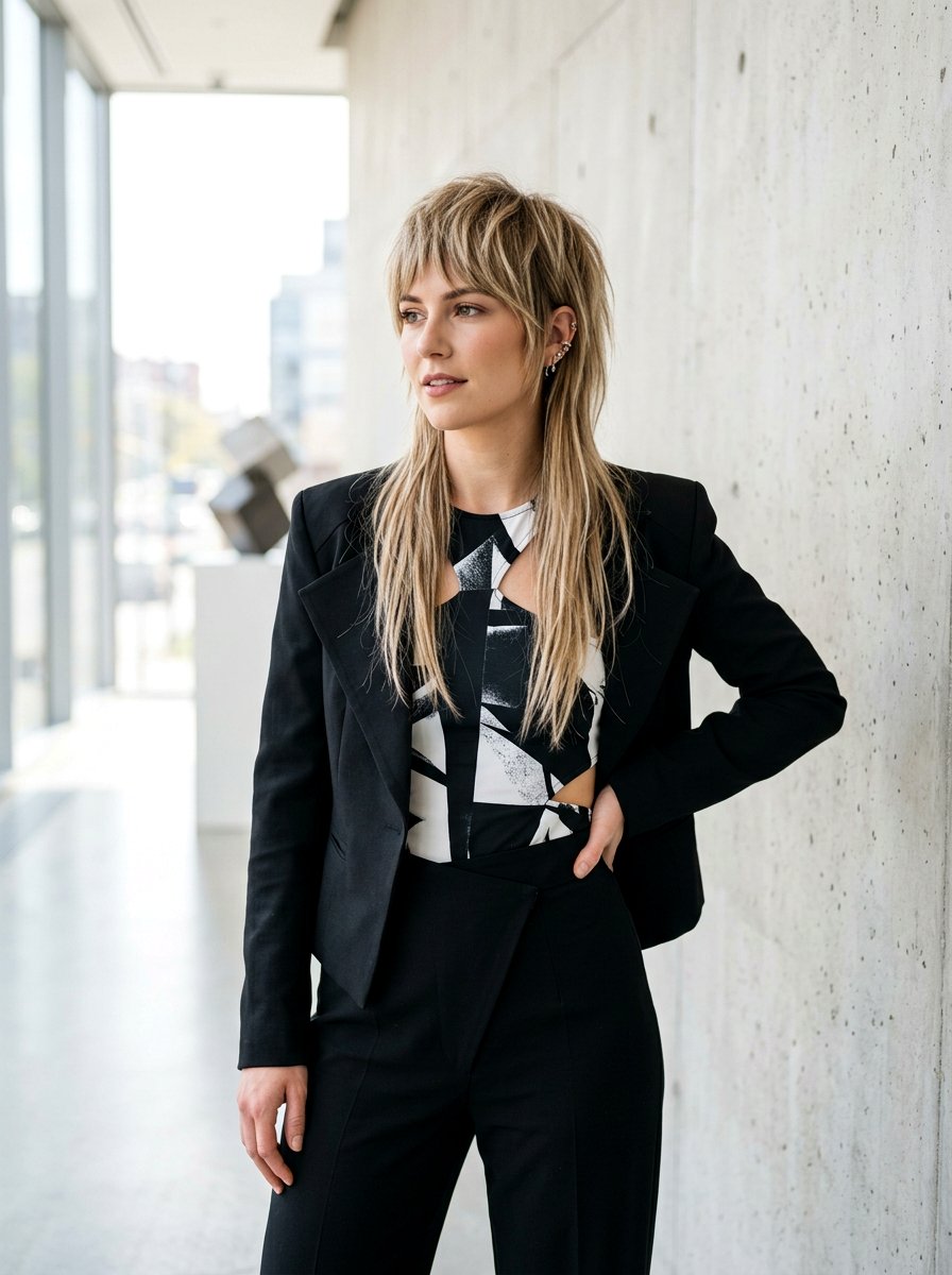 Modern Mullet Haircut - 20 polished haircut for naturally gray hair