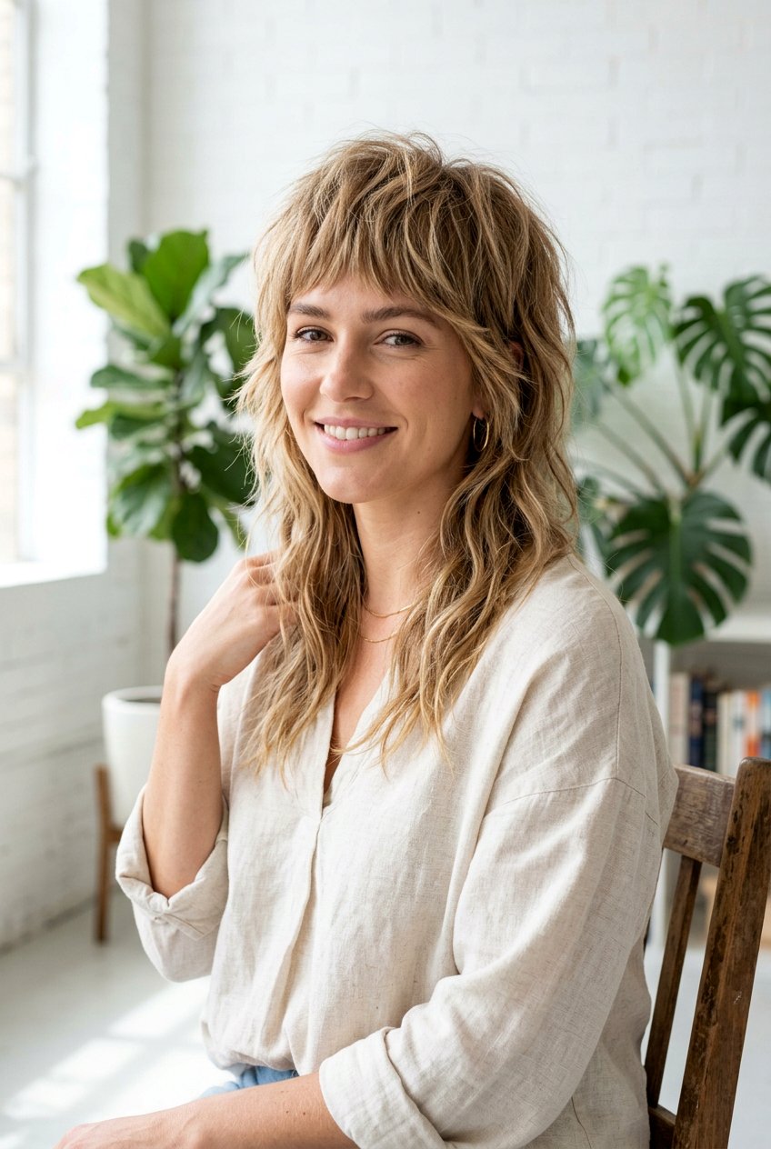 Modern Shag Mullet For Thick Hair - 20 mullet haircut for thick hair women - 20 mullet haircut for thick hair women