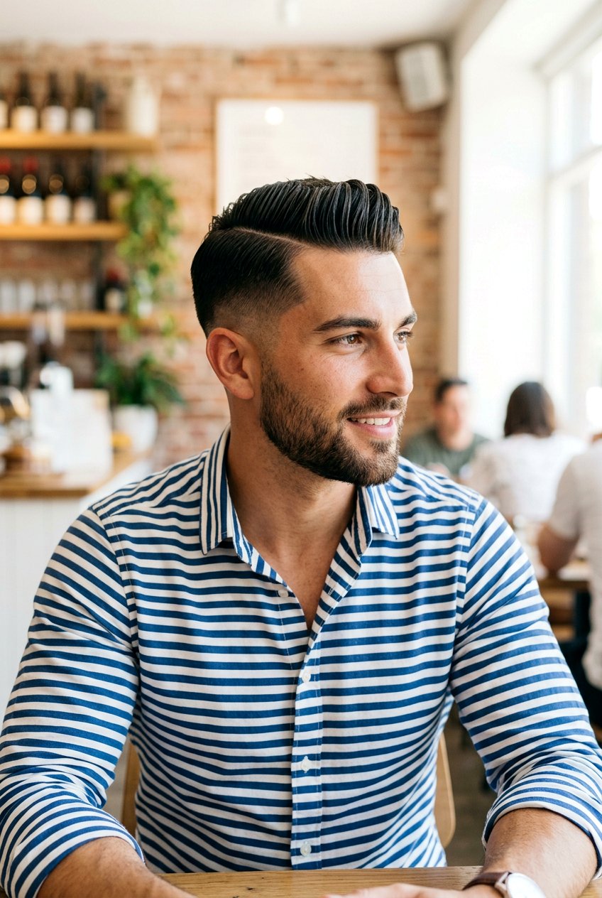 Modern Slick Back Taper Fade Men - 20 slick back taper fade men - 20 slick back taper fade men