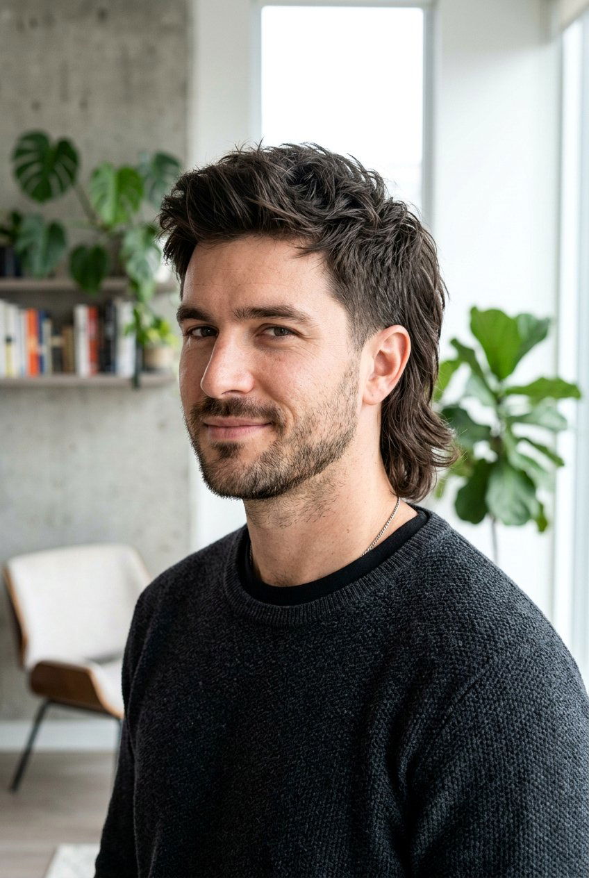 Modern Soft Mullet - 20 medium length hairstyles for men - 20 medium length hairstyles for men