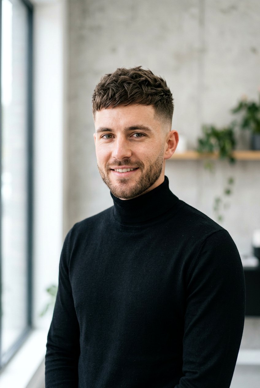 Modern Textured Crop - 20 mens haircut for professional office look - 20 men’s haircut for professional office look