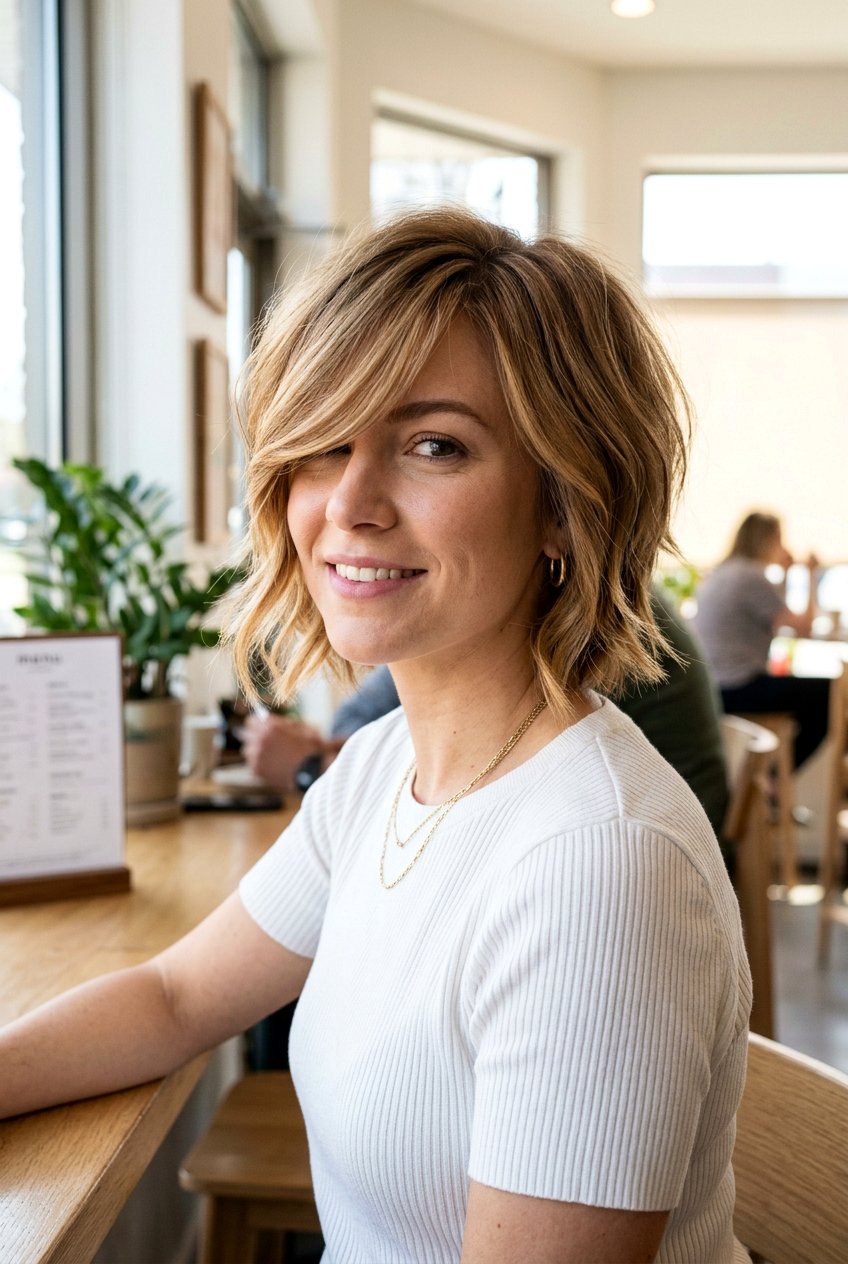 Modern Wedge Haircut With Side Bangs - 20 modern wedge haircut for women - 20 modern wedge haircut for women