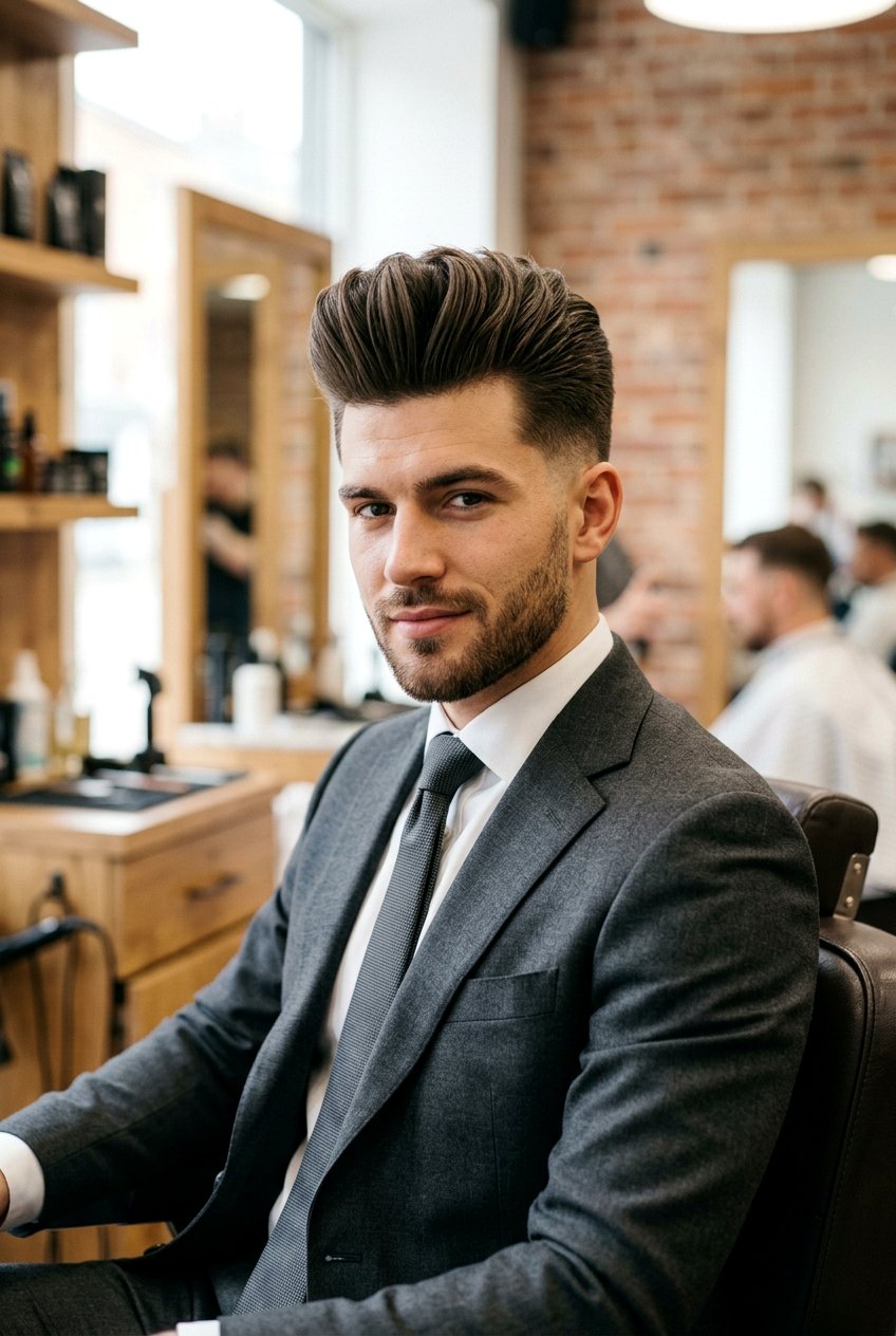 Modern pompadour for thick hair - 20 mens haircut for thick straight hair - 20 men’s haircut for thick straight hair