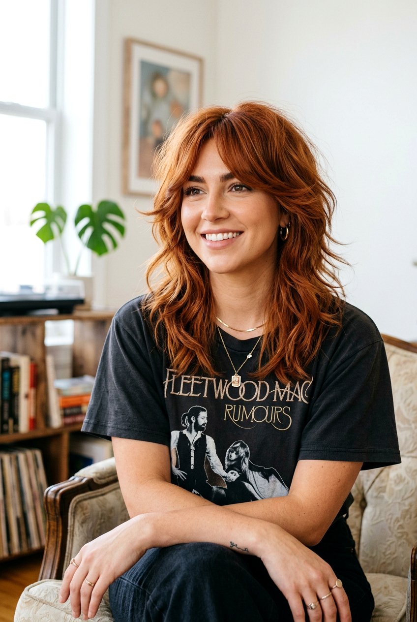 Modern shag for thick hair - 20 de-bulking haircut for thick hair - 20 de-bulking haircut for thick hair