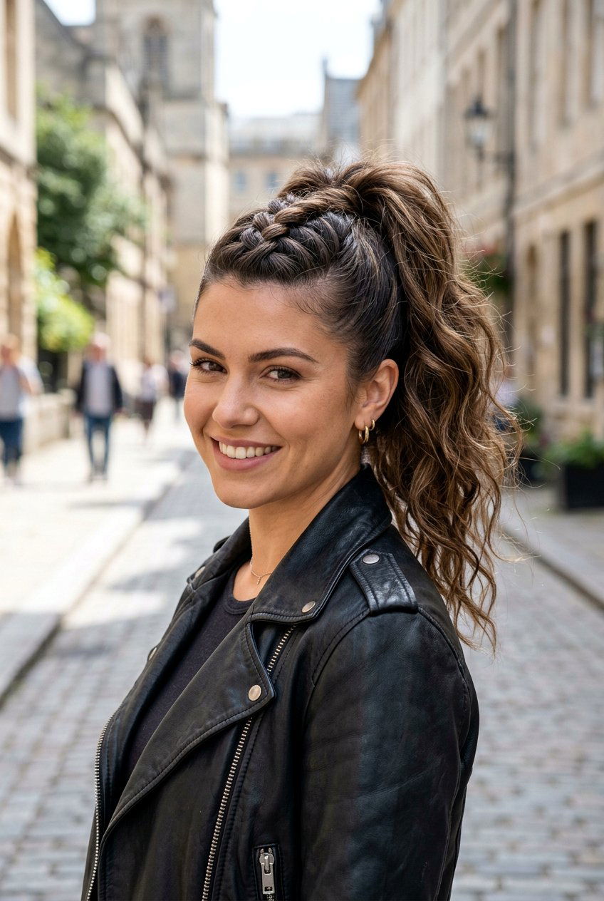 Mohawk Braid Messy Ponytail - 20 boho messy ponytail hairstyle - 20 boho messy ponytail hairstyle