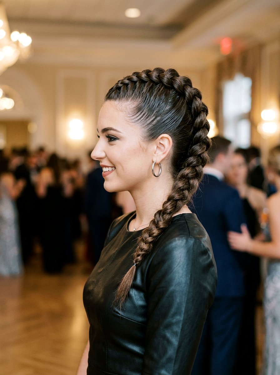 Mohawk Braid Prom Hairstyle - 20 viral prom hairstyle ideas - 20 viral prom hairstyle ideas
