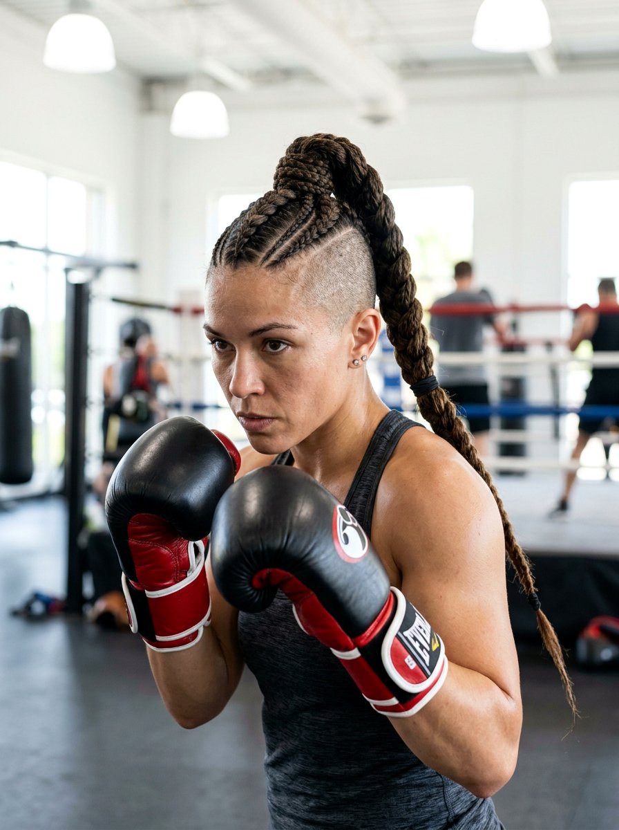 Mohawk Braided Ponytail - 20 gym hairstyle with braided ponytail - 20 gym hairstyle with braided ponytail