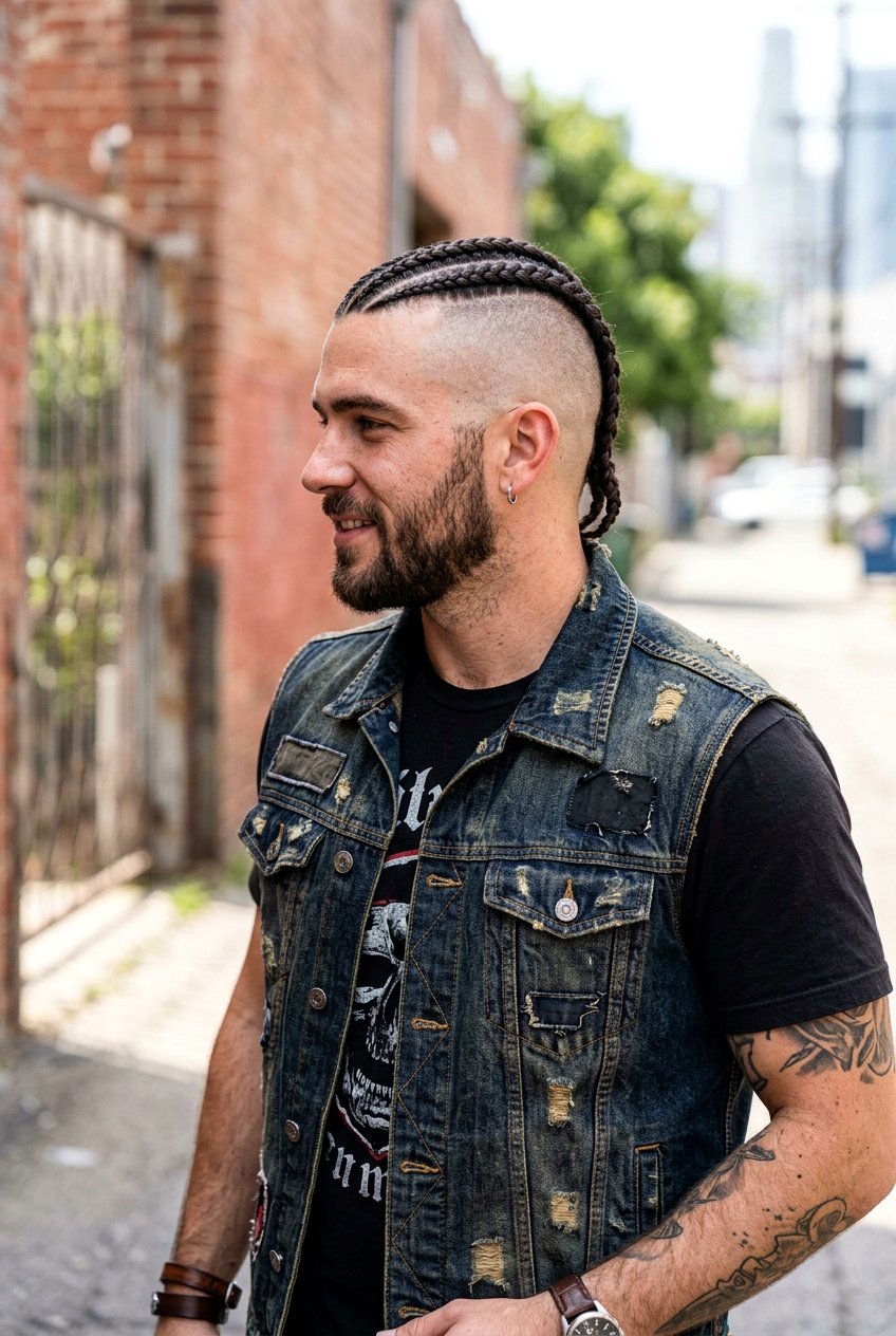 Mohawk Braids Undercut - 20 braids with undercut men - 20 braids with undercut men