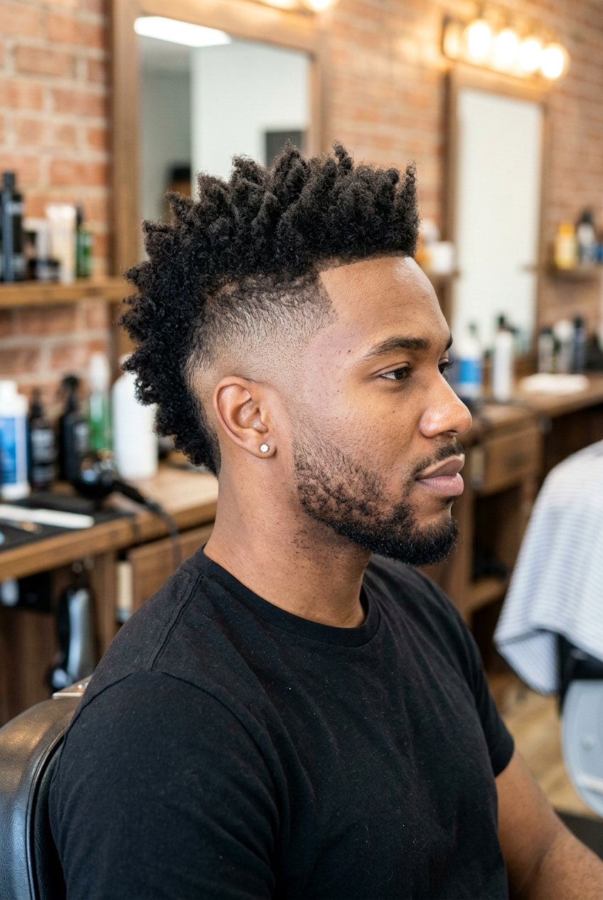 Mohawk Burst Fade - 20 burst fade haircut - 20 burst fade haircut