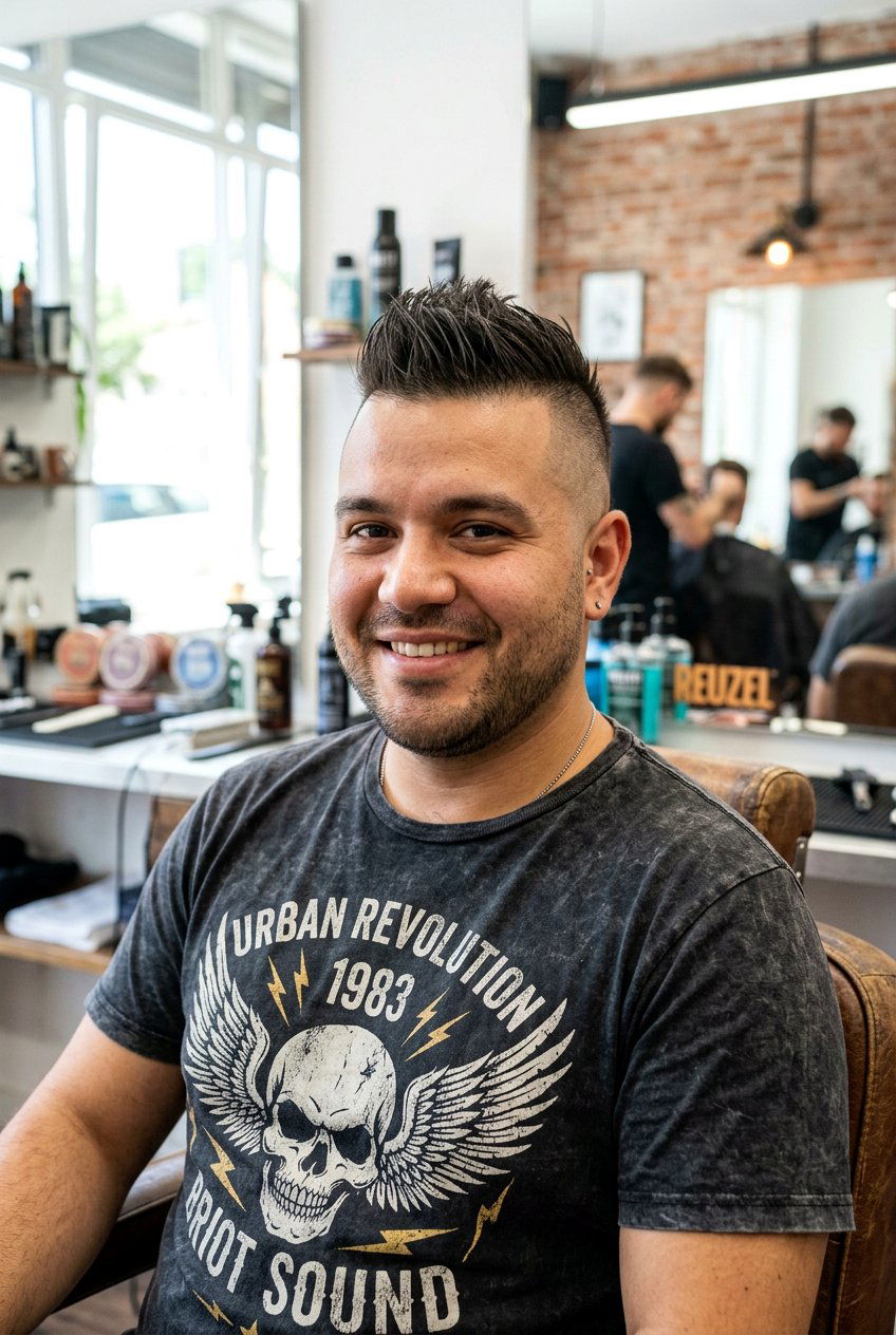 Mohawk Men Haircut Round Face - 20 men haircut ideas for round face - 20 men haircut ideas for round face